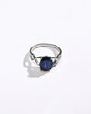 Bold Blue Sapphire (Neelam) Ring – 925 Silver - 1105N4 - Myra