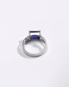 Bold Blue Sapphire (Neelam) Ring – 925 Silver - 1106N4 Re - Myra