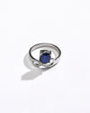 Authentic Blue Sapphire (Neelam) Ring in 925 Silver – #1110N4 - Myra