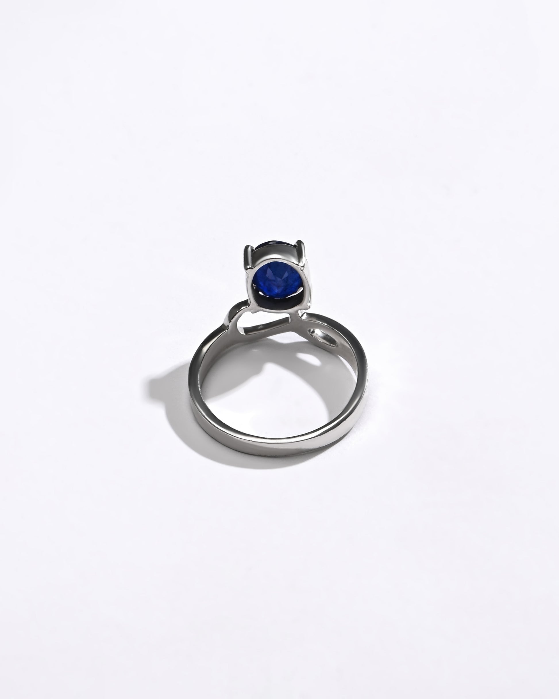 Authentic Blue Sapphire (Neelam) Ring in 925 Silver – #1110N4 - Myra