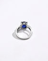 Refined Blue Sapphire (Neelam) Ring – 925 Silver - 1112N4 - Myra