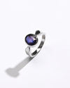 925 Silver Blue Sapphire (Neelam) Ring - 1136B - Myra