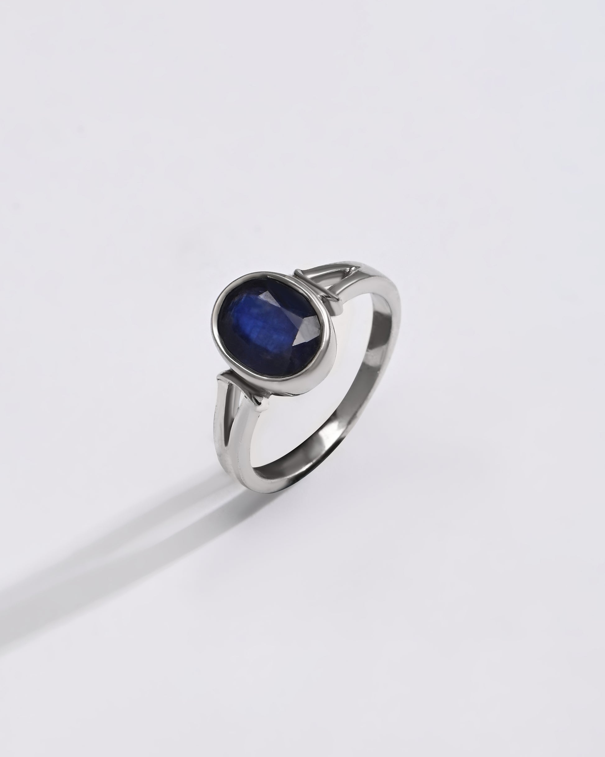 Royal Blue Sapphire (Neelam) Ring – 925 Silver - 1148B - Myra