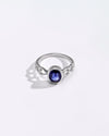 Bold Blue Sapphire (Neelam) Ring – 925 Silver - 1149B - Myra