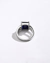 Blue Sapphire (Neelam) Ring – Rich Hue, 925 Silver - 1150N4 Sq - Myra