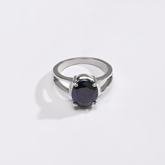 Ethereal neelam stone ring