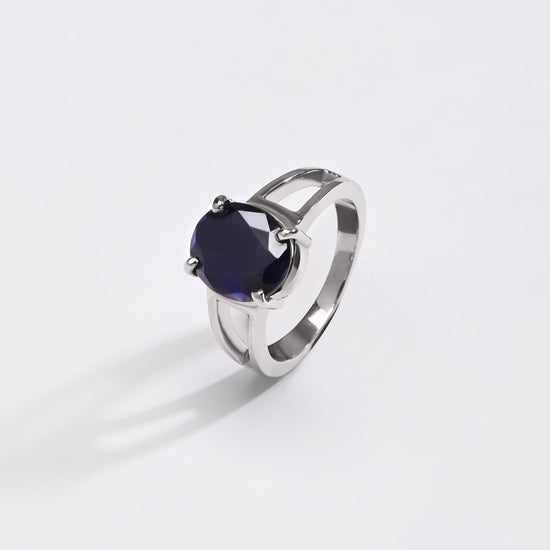 Ethereal blue sapphire ring