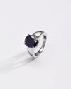 Ethereal blue sapphire ring