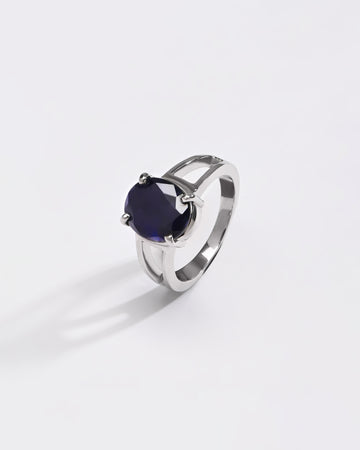 Ethereal blue sapphire ring