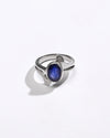 Elegant Blue Sapphire (Neelam) Ring – 925 Silver - 1151B - Myra
