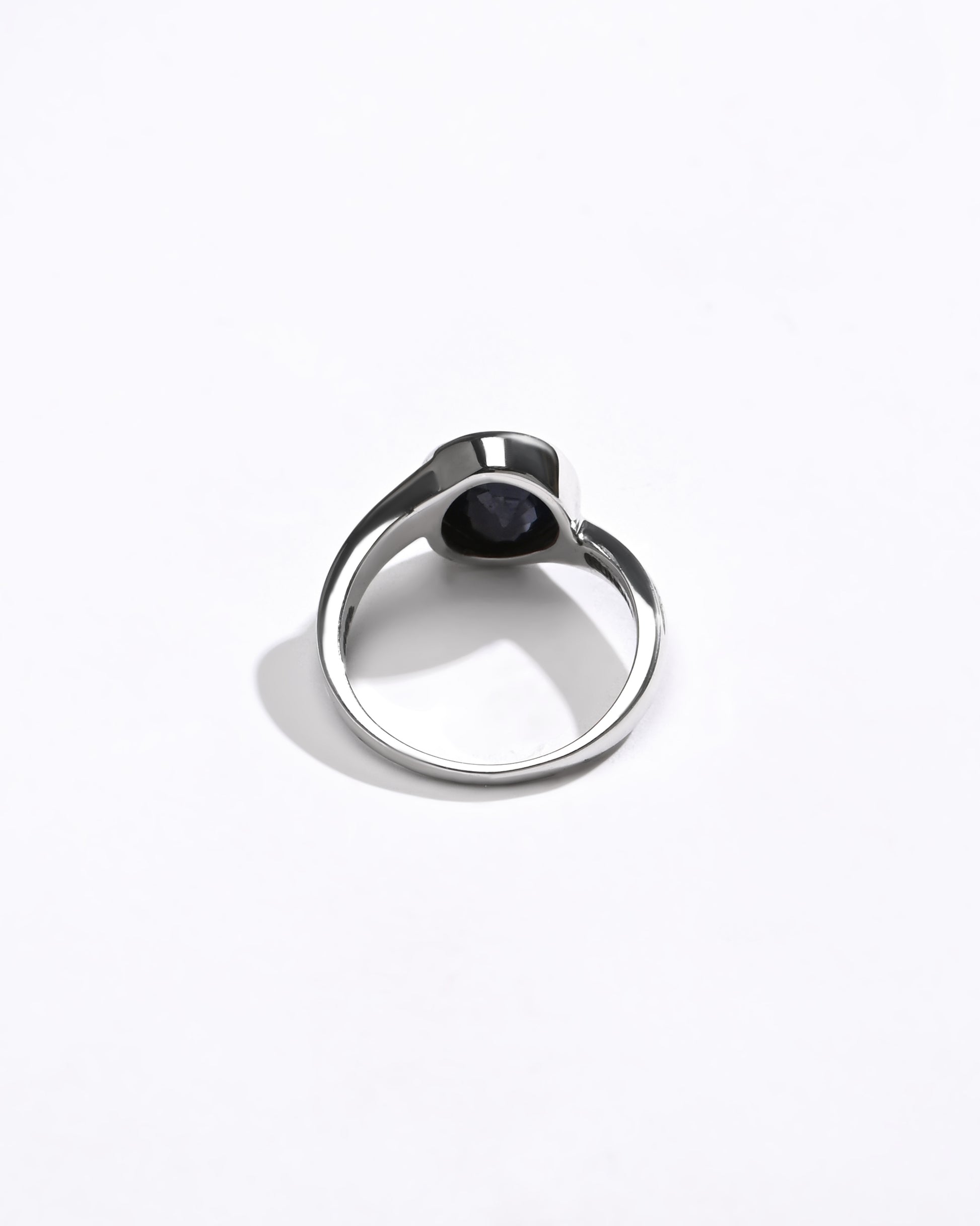 Refined Blue Sapphire (Neelam) Ring – 925 Silver - 1153B - Myra