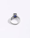 Bold Blue Sapphire (Neelam) Ring – 925 Silver - 1153N4 - Myra