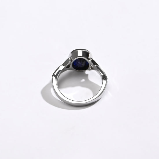 Daily Blue Sapphire (Neelam) Ring – 925 Silver - #1175B - Myra