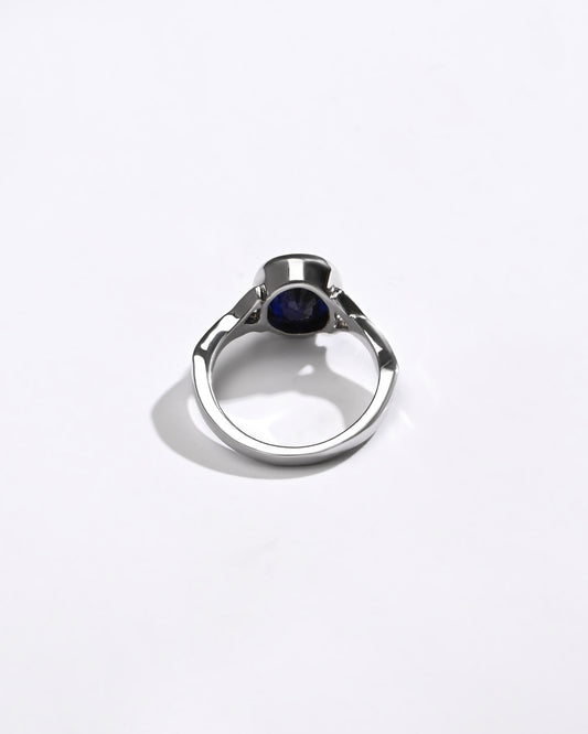 Daily Blue Sapphire (Neelam) Ring – 925 Silver - #1175B - Myra