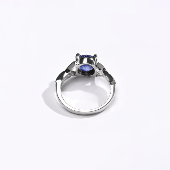Vedic Blue Sapphire (Neelam) Ring – 925 Silver - # 1175N4 - Myra