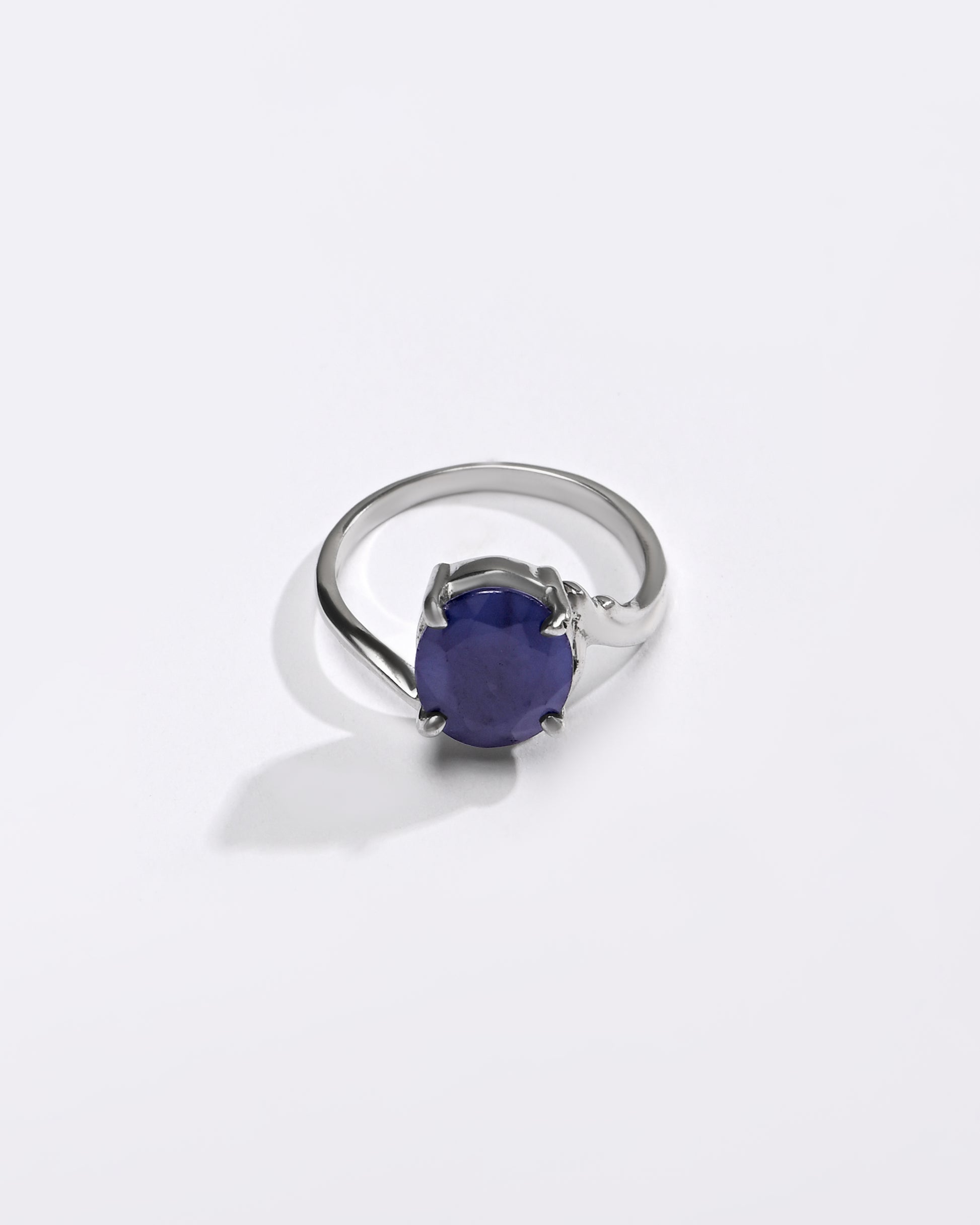 Blue Sapphire (Neelam) Ring – Trusted 925 Silver - #1176N4 - Myra