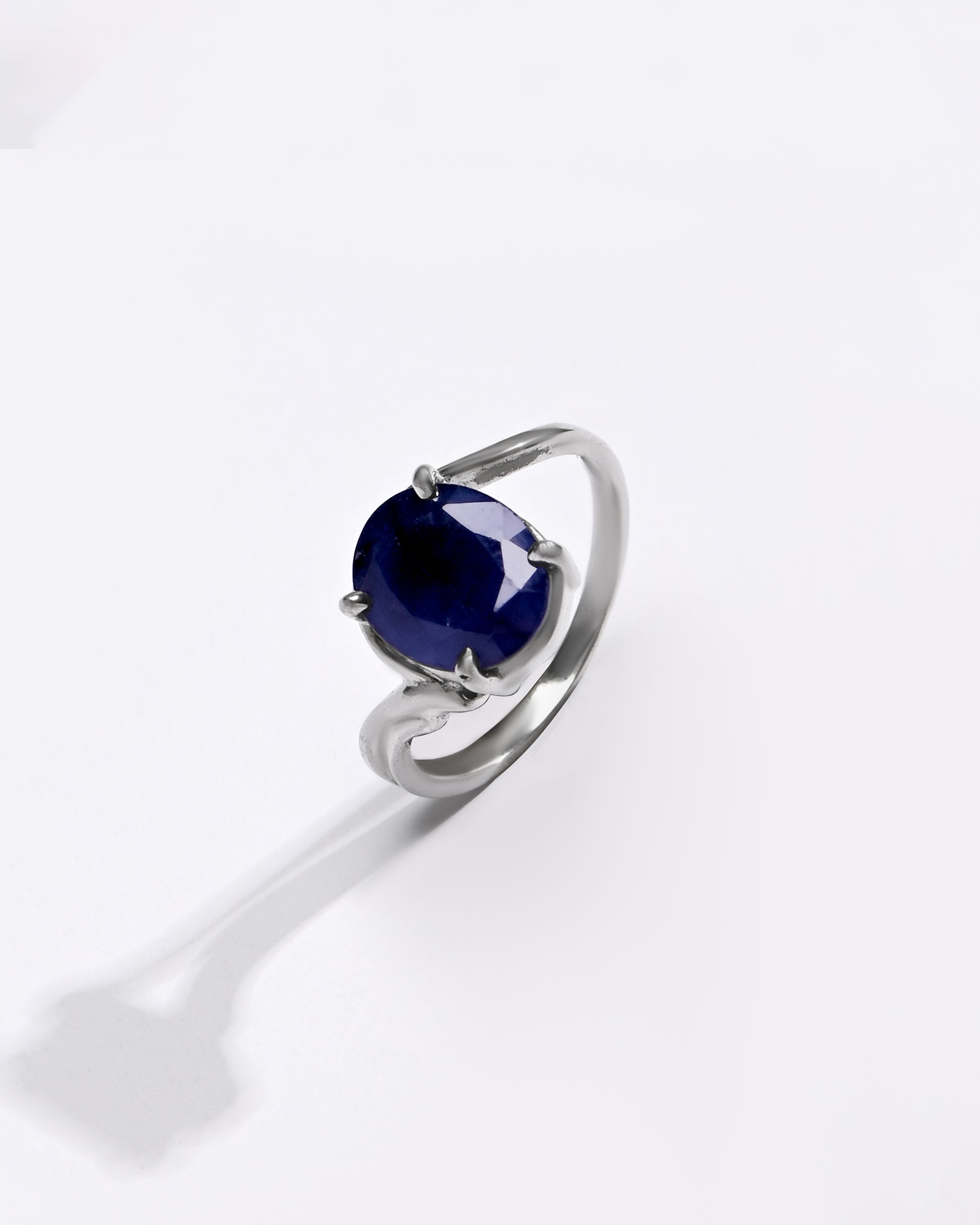 Blue Sapphire (Neelam) Ring – Trusted 925 Silver - #1176N4 - Myra