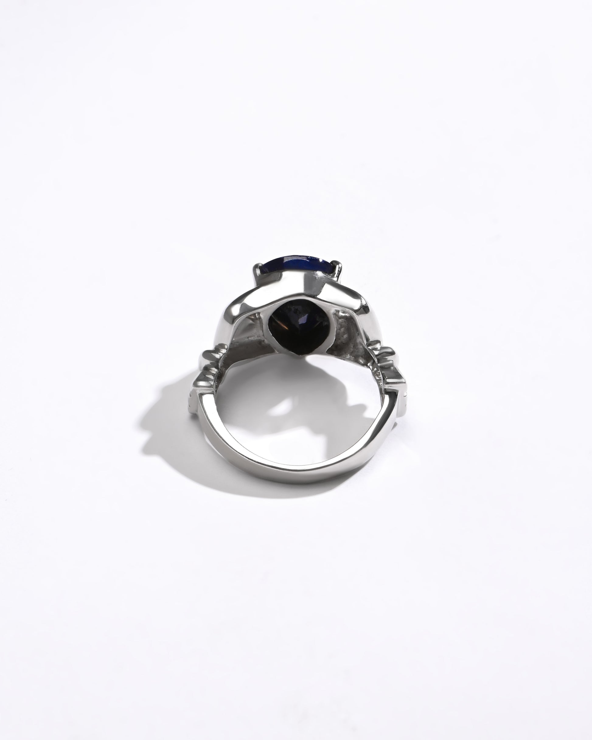 Blue Sapphire (Neelam) Ring – Radiant 925 Silver - #1180N3 - Myra