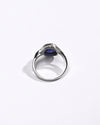 Elevated Blue Sapphire (Neelam) Ring – 925 Silver - #1192B - Myra
