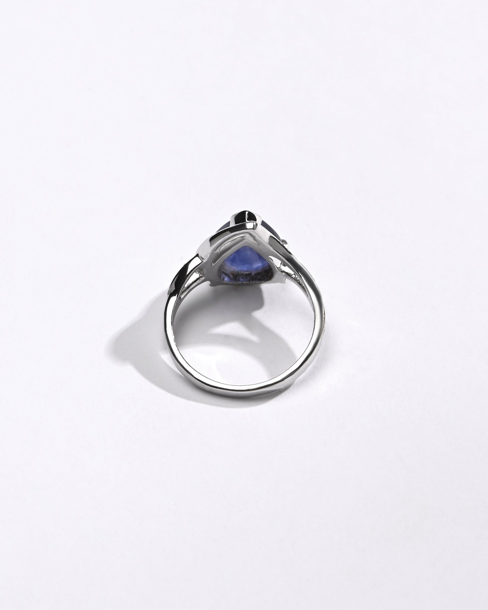 Bold Luxe Blue Sapphire (Neelam) Ring – 925 Silver - #1192N3 Dr - Myra