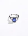 Power Blue Sapphire (Neelam) Ring – 925 Silver - #1196N4 - Myra