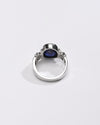 Designer Blue Sapphire (Neelam) Ring – 925 Silver - #1199B - Myra