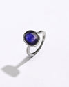 Classic Blue Sapphire (Neelam) Ring in 925 Silver - #1201B - Myra