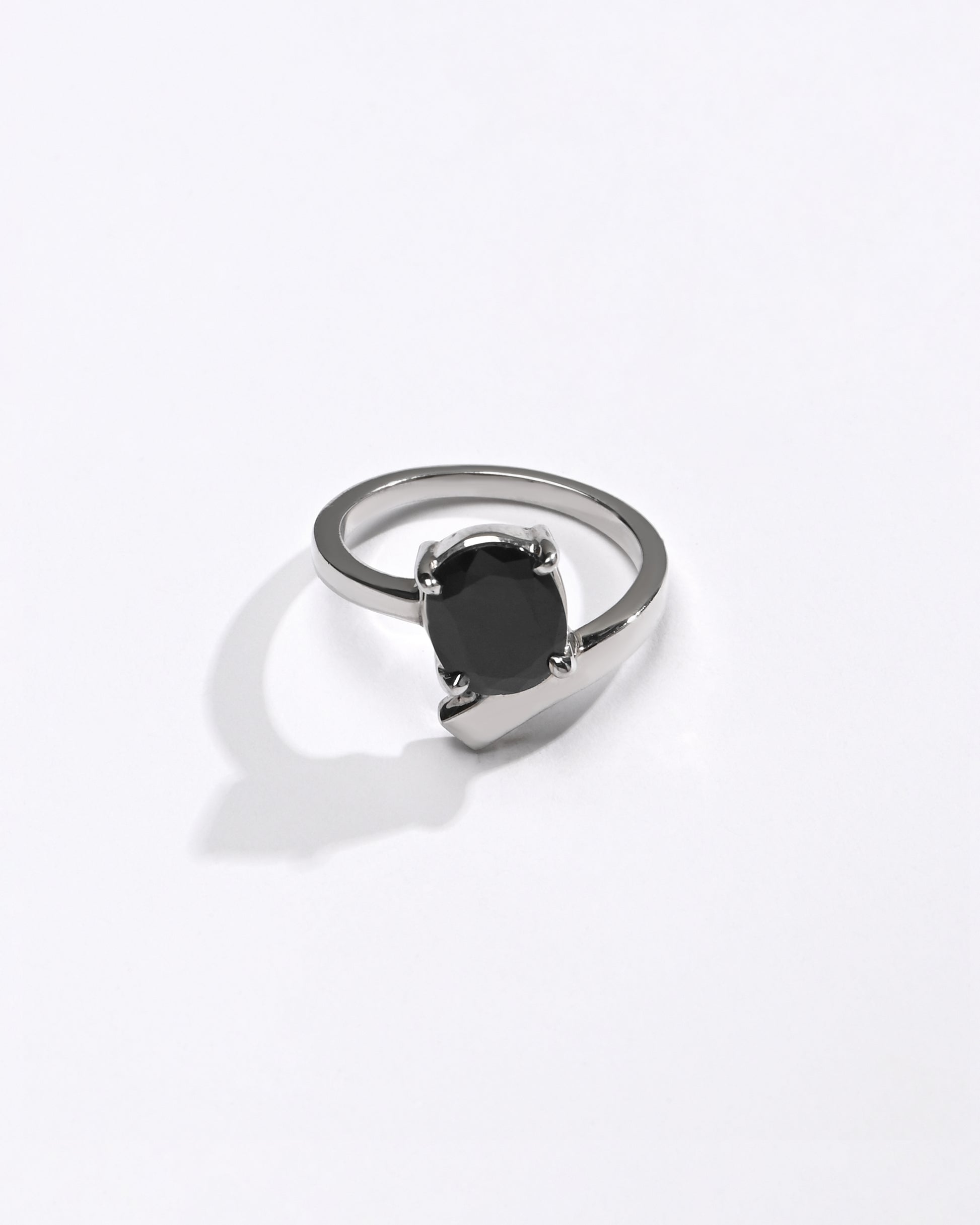 Simple Blue Sapphire (Neelam) Ring – 925 Silver - #1202N4 - Myra