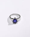 Blue Sapphire (Neelam) Ring – Precision Cut, 925 Silver - #1203N3 Drop - Myra