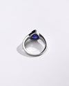 Classic Wear Blue Sapphire (Neelam) Ring – 925 Silver - #1203B Drop - Myra