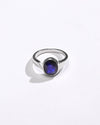 Classic Wear Blue Sapphire (Neelam) Ring – 925 Silver - #1203B Ov - Myra