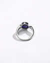 Classic Wear Blue Sapphire (Neelam) Ring – 925 Silver - #1203B Ov - Myra