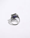 Glossy Blue Sapphire (Neelam) Ring – 925 Silver - #1212N4 Re - Myra