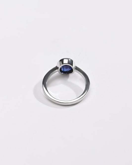 Finely Crafted Blue Sapphire (Neelam) Ring – 925 Silver - #1218B - Myra