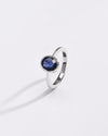 Finely Crafted Blue Sapphire (Neelam) Ring – 925 Silver - #1218B - Myra