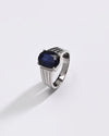 Charming Blue Sapphire (Neelam) Ring – 925 Silver - #1228N4 - Myra