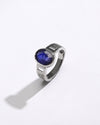 Essential Blue Sapphire (Neelam) Ring – 925 Silver - #1235B - Myra