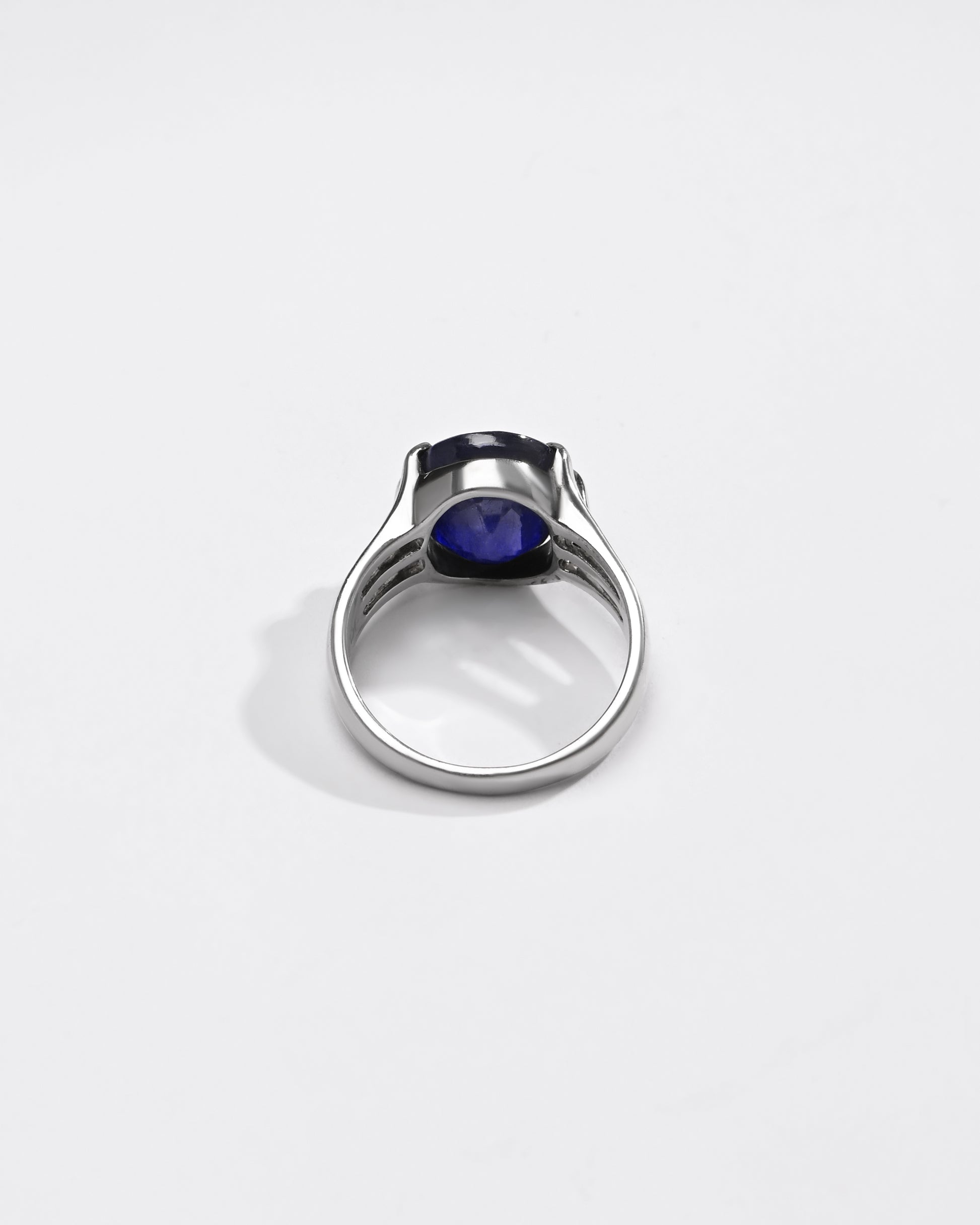 Everyday Classic Blue Sapphire (Neelam) Ring – 925 Silver - #1237N6 - Myra