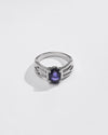 Smart Blue Sapphire (Neelam) Ring – 925 Silver - #1244N4 - Myra