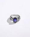 Smart Blue Sapphire (Neelam) Ring – 925 Silver - #1244B - Myra