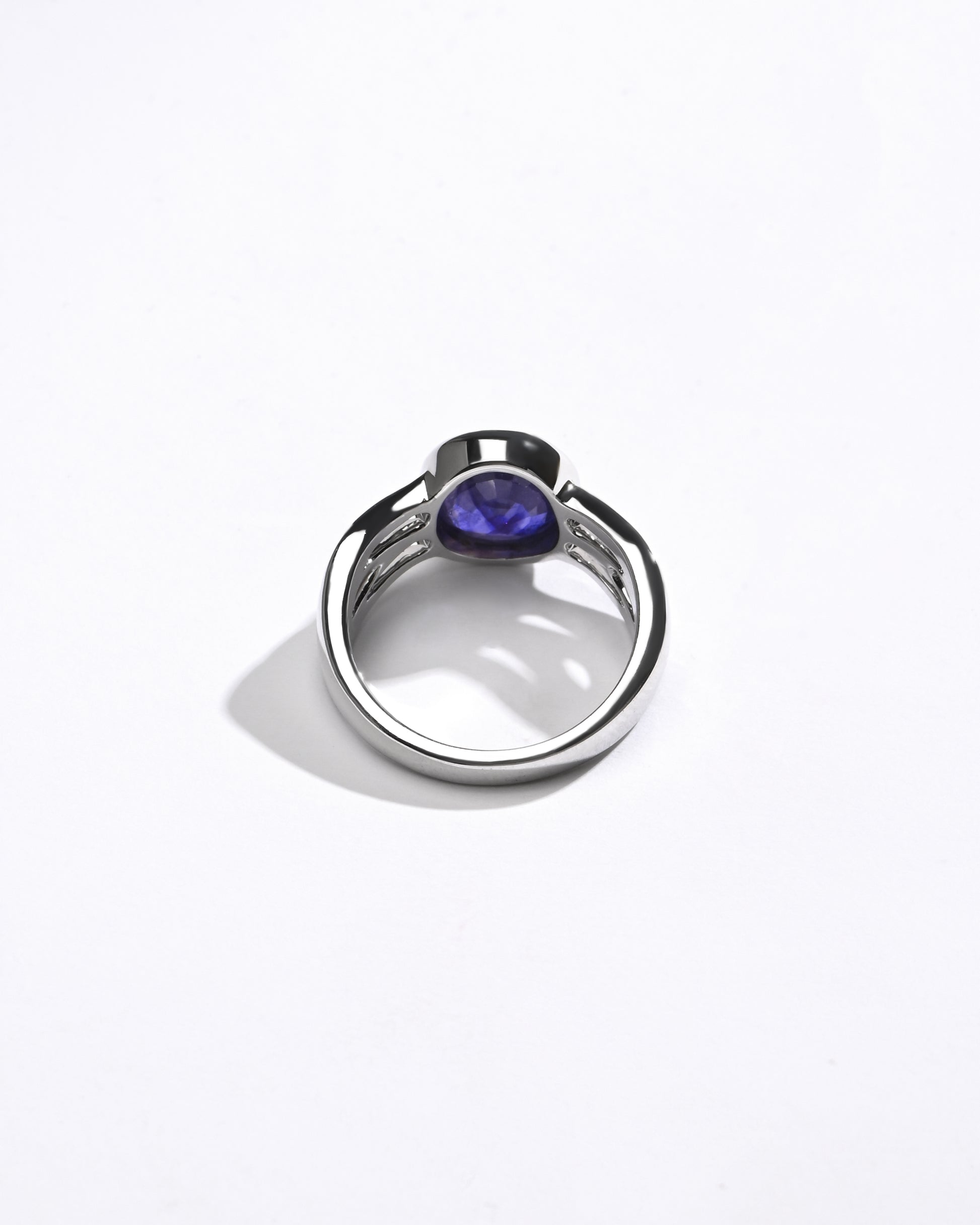 Smart Blue Sapphire (Neelam) Ring – 925 Silver - #1244B - Myra
