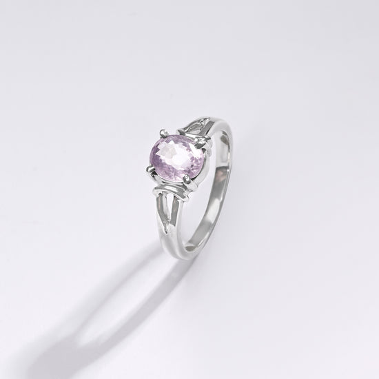 Premium Blue Sapphire (Neelam) Ring in 925 Silver - #1148N4 - Myra