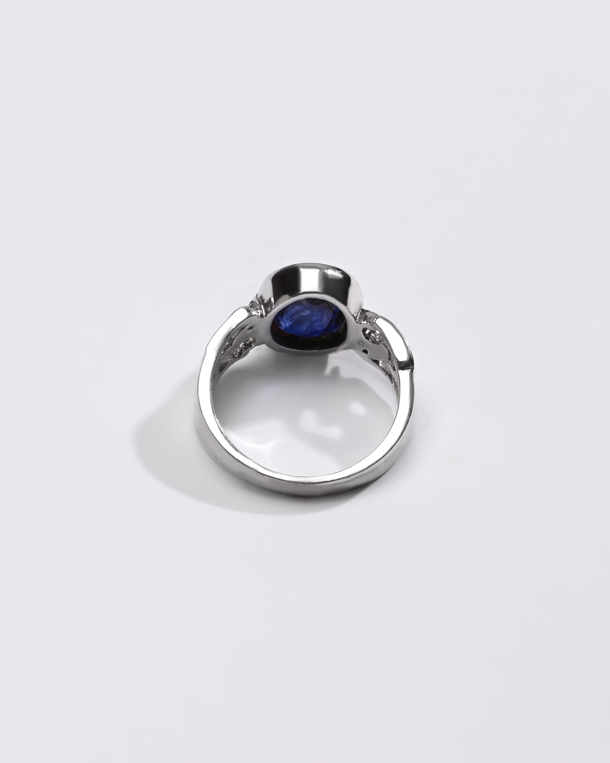 Purposeful Blue Sapphire (Neelam) Ring – 925 Silver - #1285B - Myra