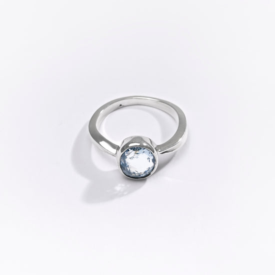 Premium Blue Sapphire (Neelam) Ring in 925 Silver - #1201B - Myra