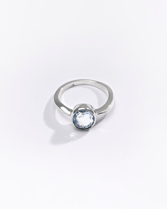 Premium Blue Sapphire (Neelam) Ring in 925 Silver - #1201B - Myra