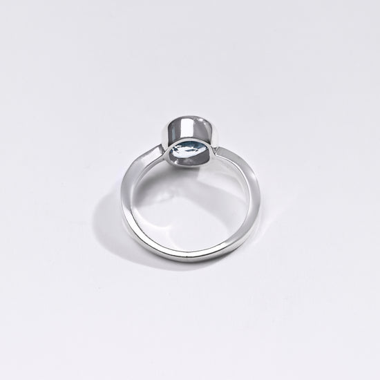 Premium Blue Sapphire (Neelam) Ring in 925 Silver - #1201B - Myra