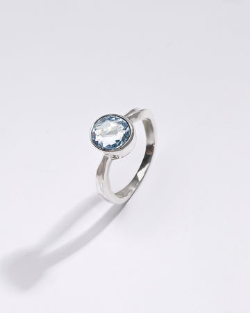 Premium Blue Sapphire (Neelam) Ring in 925 Silver - #1201B - Myra