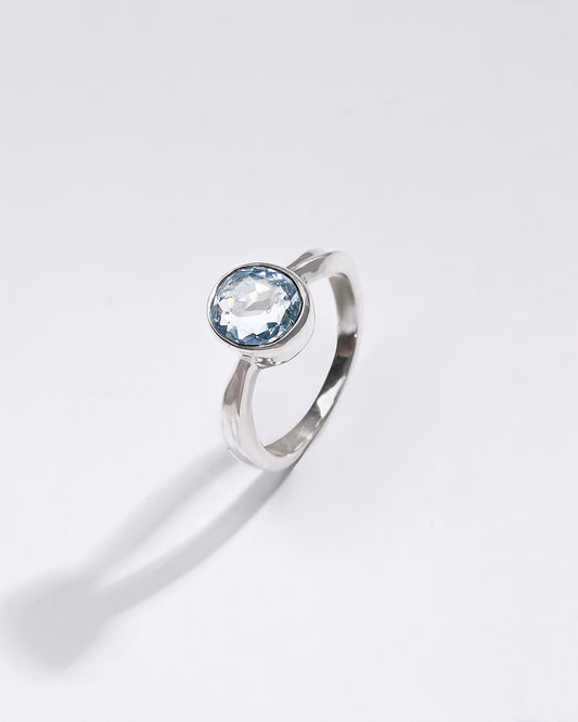 Premium Blue Sapphire (Neelam) Ring in 925 Silver - #1201B - Myra