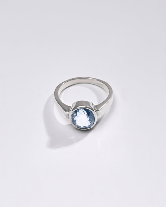 Premium Blue Sapphire (Neelam) Ring in 925 Silver - #1200BO1 - Myra