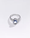 Premium Blue Sapphire (Neelam) Ring in 925 Silver - #1250B - Myra